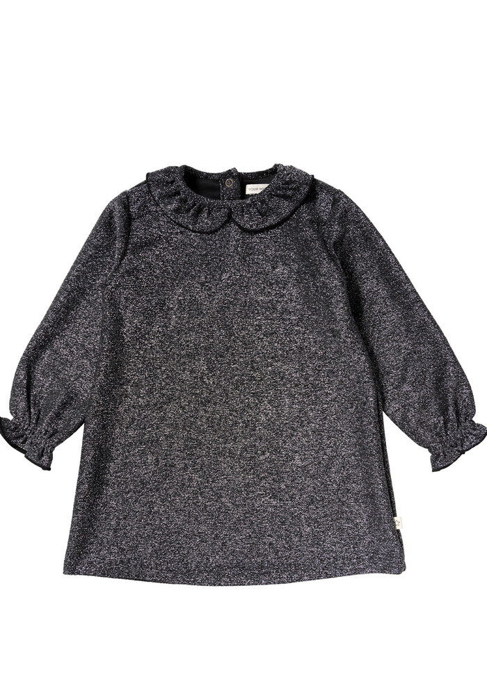 Your Wishes Glitter | Collar Dress Black
