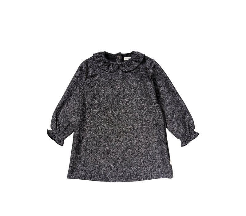 Your Wishes Glitter | Collar Dress Black