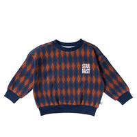 Your Wishes Checker | Wide Sweater Multicolor