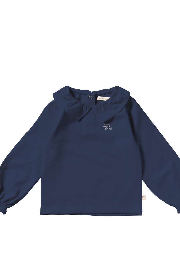 Your Wishes Let's Dance | Collar Longsleeve Insignia Blue