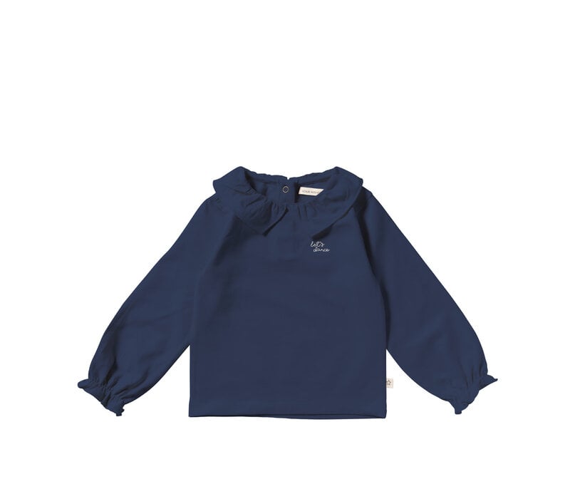 Your Wishes Let's Dance | Collar Longsleeve Insignia Blue