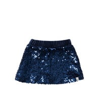 Your Wishes Sequin | Velvet Skirt Insignia Blue