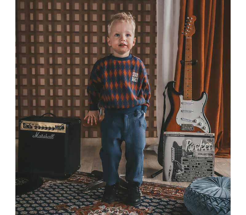 Your Wishes Checker | Wide Sweater Multicolor