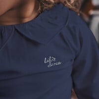 Your Wishes Let's Dance | Collar Longsleeve Insignia Blue
