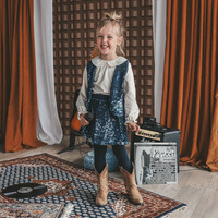 Your Wishes Sequin | Velvet Gilet Insignia Blue