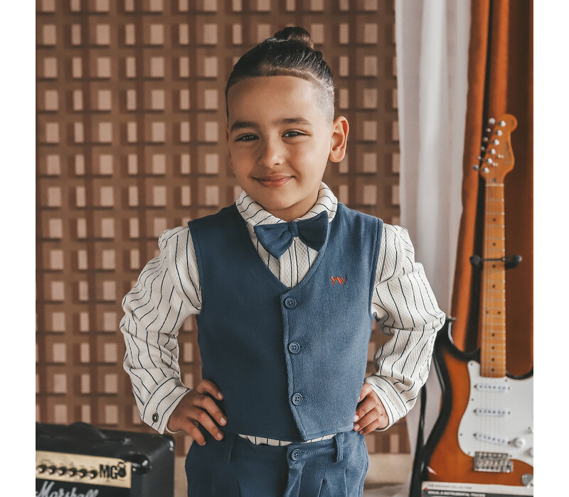 Your Wishes Stagger | Bow Tie Insignia Blue