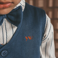 Your Wishes Stagger | Bow Tie Insignia Blue