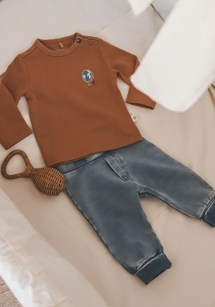 Your Wishes Knitted Denim | Jogging Bluestone