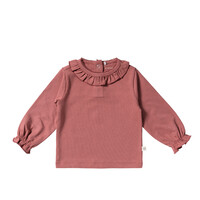 Your Wishes Solid | Ruffle Longsleeve Withered Rose