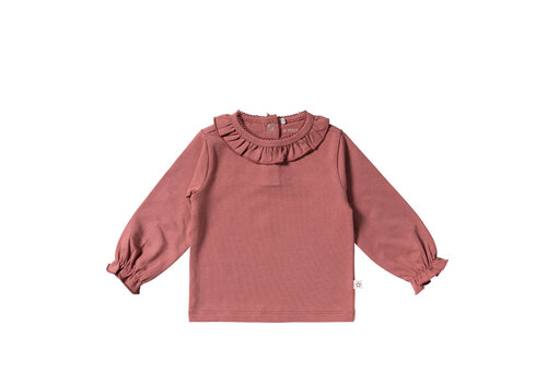 Your Wishes Your Wishes Solid | Ruffle Longsleeve Withered Rose