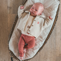Your Wishes Quilted Jersey | Cardigan Oyster Gray
