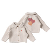 Your Wishes Quilted Jersey | Cardigan Oyster Gray
