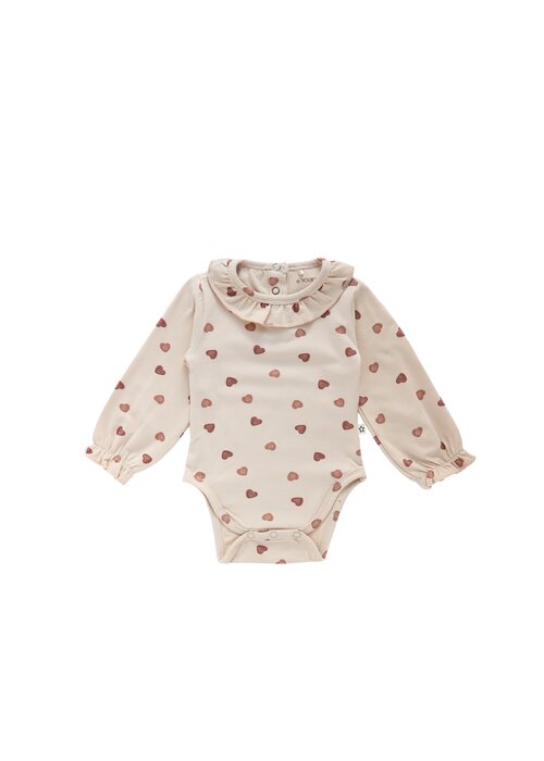 Your Wishes Your Wishes Candy | Ruffle Romper Oyster Gray