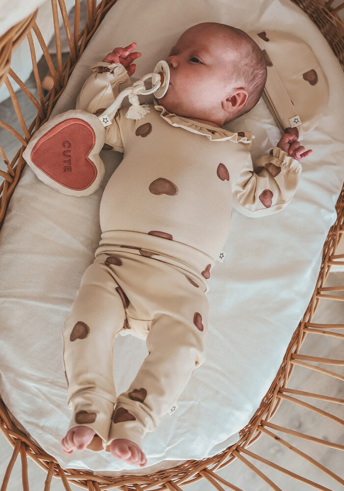 Your Wishes Candy | Ruffle Romper Oyster Gray