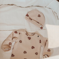 Your Wishes Newborn Hat | Candy Oyster Gray