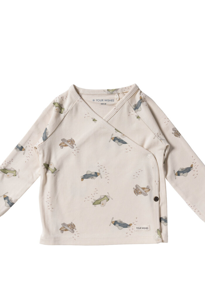 Your Wishes Avion | Wrap Cardigan Birch