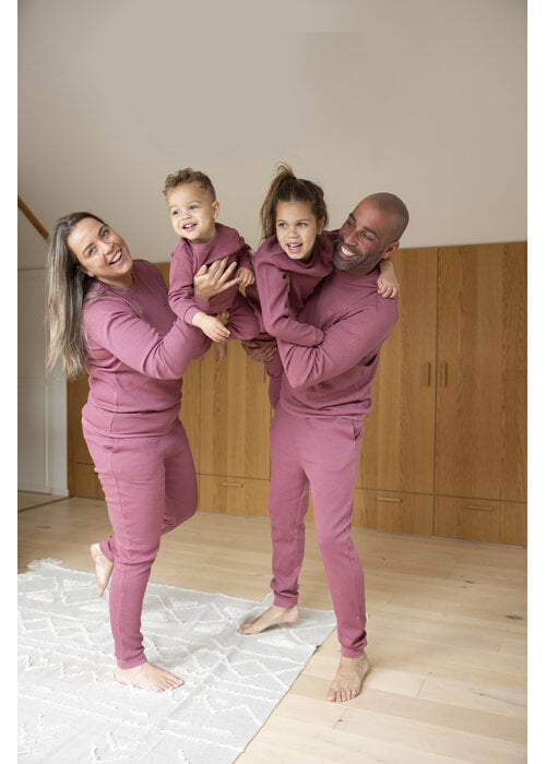 Feetje Feetje Wafel Pyjama Family Limited Edition-Berry