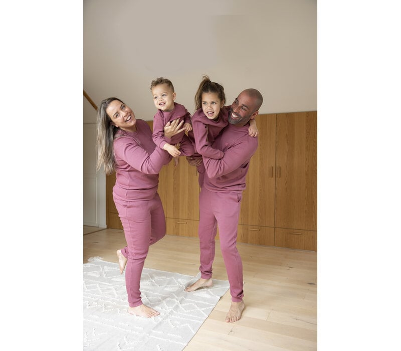 Feetje Wafel Pyjama Family Limited Edition-Berry