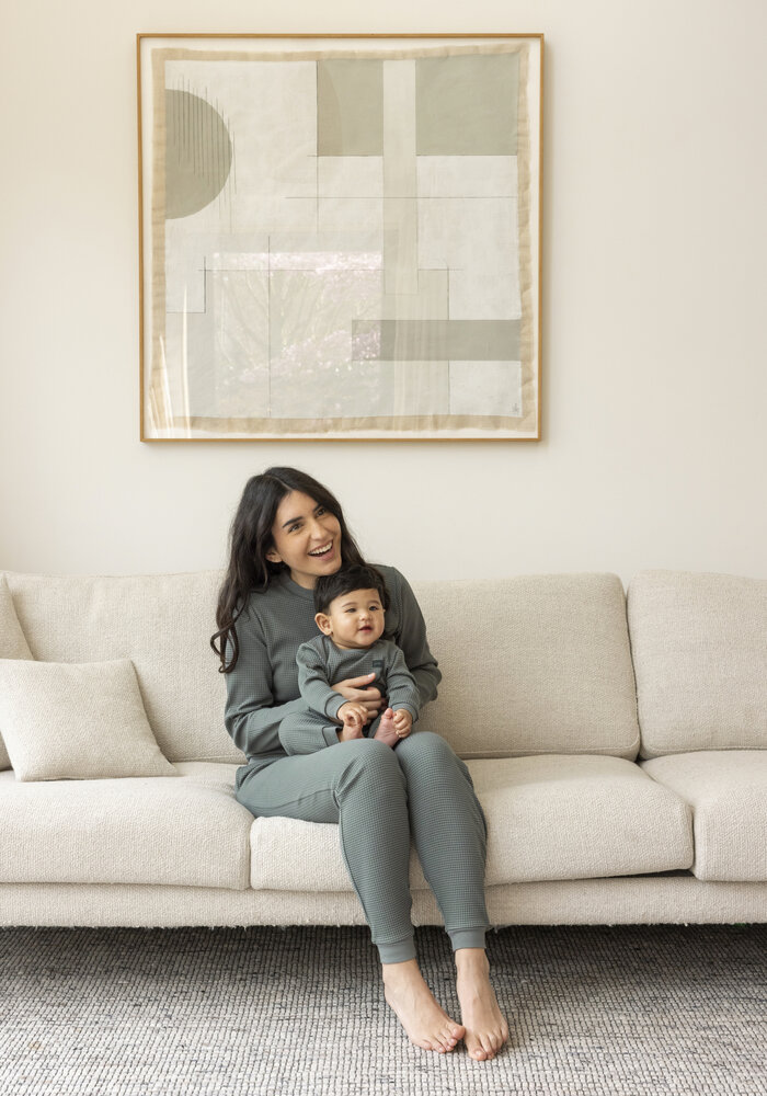 Feetje Wafel Pyjama Family Limited Edition-Sea Green