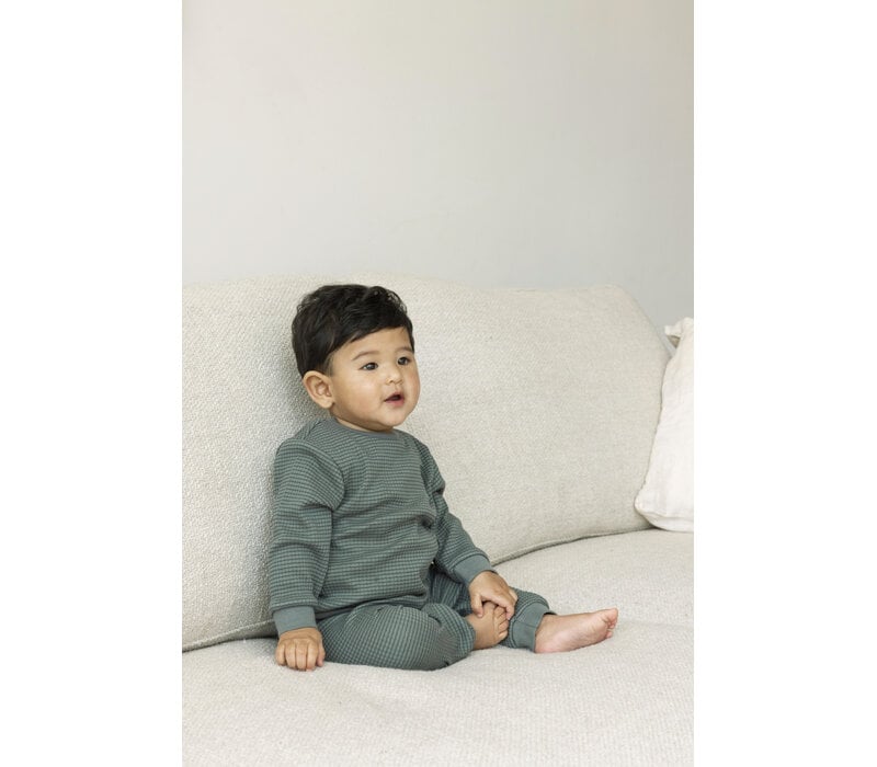 Feetje Wafel Pyjama-Sea Green