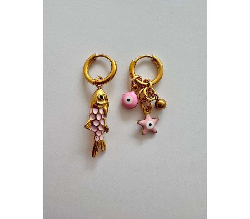 ByMelo Oorbellen Vis