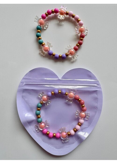 ByMelo Bymelo Armbandje Snoepje (in hart-zakje)