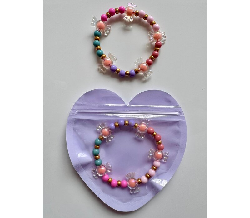 Bymelo Armbandje Snoepje (in hart-zakje)