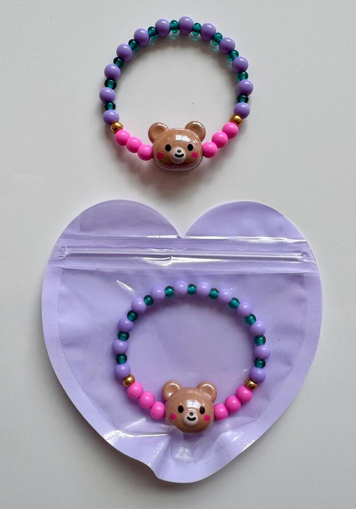 Bymelo Armbandje Beer (in hart-zakje)