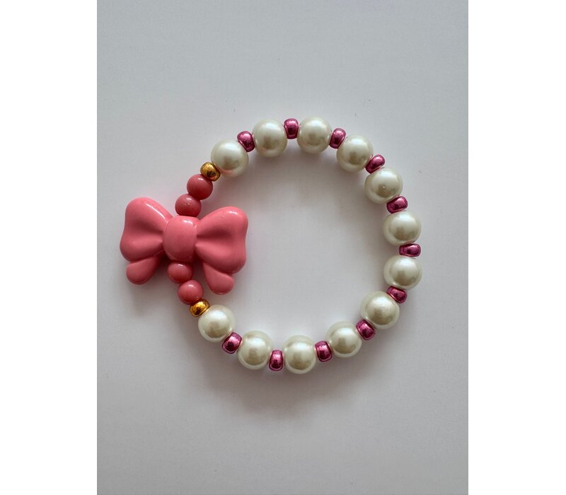 ByMelo Armband Strik Roze