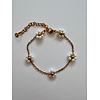 ByMelo ByMelo Armband Flower wit
