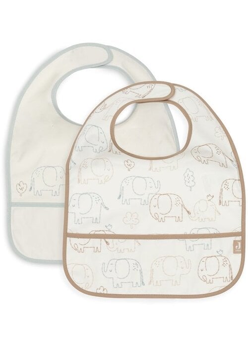 Jollein Jollein Slab Waterproof - Elephant Tales - 2 Stuks
