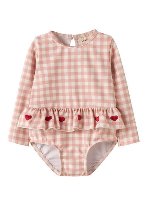 Lil' Atelier Lil' Atelier NBFFINLEY LS SWIMSUIT LIL Misty Rose