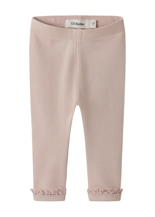 Lil' Atelier Lil' Atelier NBFLAYO SUP SLIM LEGGINGS SOLID LIL Peach Whip