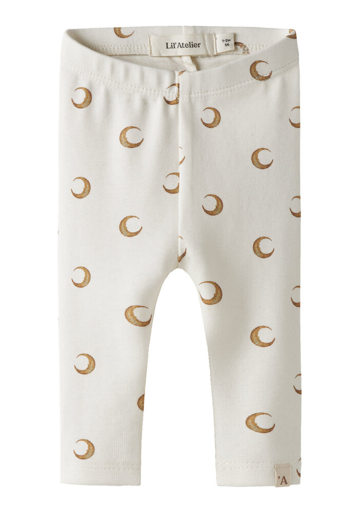 Lil' Atelier NBNLAYO KIM SLIM LEGGINGS LIL NOOS Coconut Milk MOON