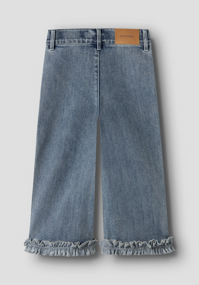 Lil' Atelier NMFDAMLA WIDE ANCEL JEANS 5566-DX LIL Medium Blue Denim