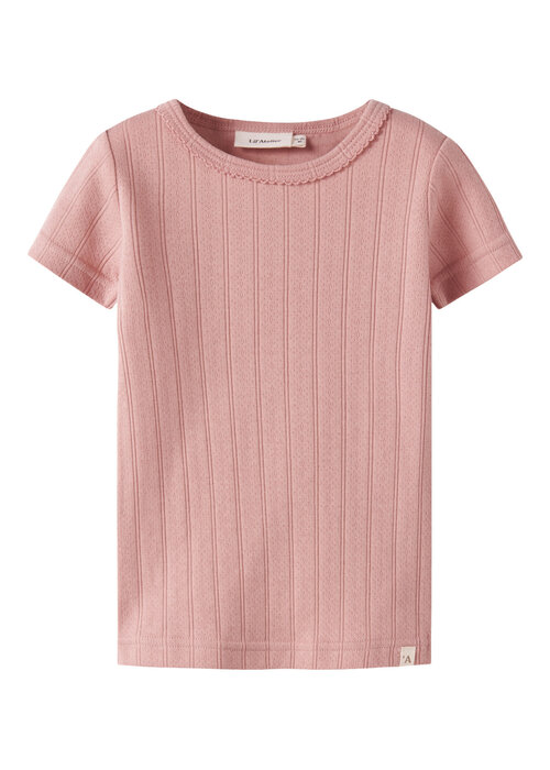 Lil' Atelier Lil' Atelier NMFFALINA SS SLIM TOP LIL Misty Rose
