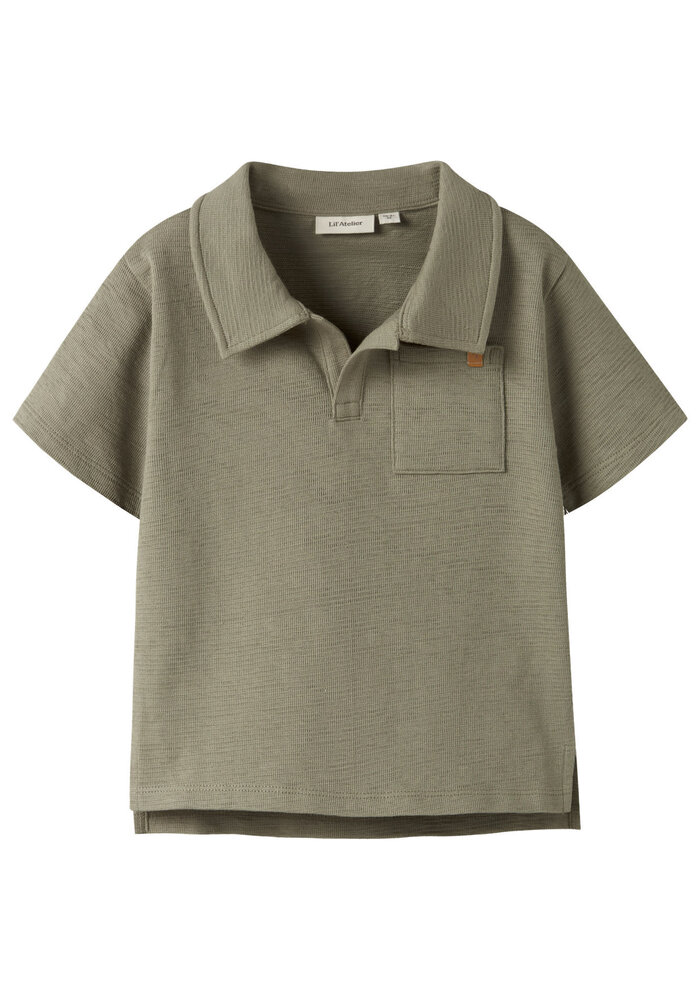 Lil' Atelier NMMFALK SS LOOSE POLO TOP LIL Overland Trek