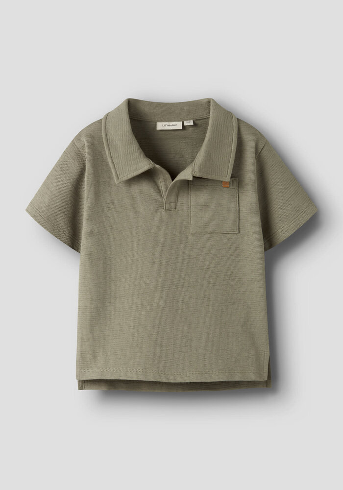 Lil' Atelier NMMFALK SS LOOSE POLO TOP LIL Overland Trek