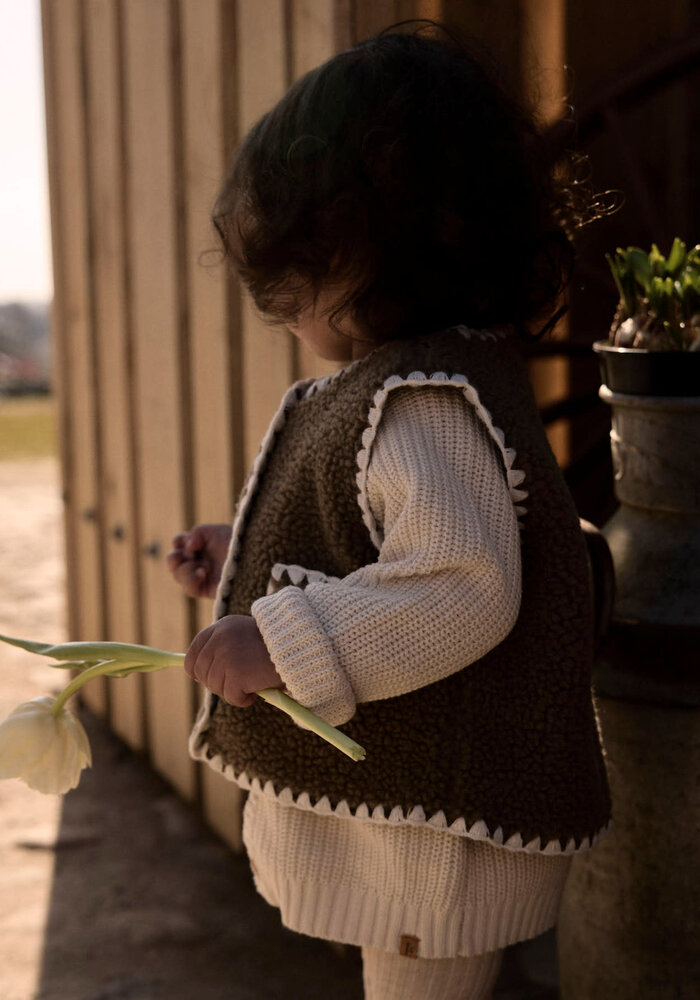 Lil' Atelier NBFLAJO LOOSE VEST LIL Shitake