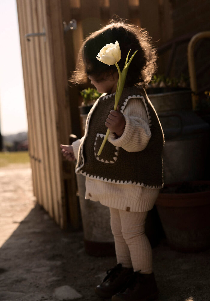 Lil' Atelier NBFLAJO LOOSE VEST LIL Shitake