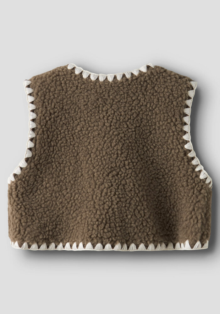 Lil' Atelier NBFLAJO LOOSE VEST LIL Shitake