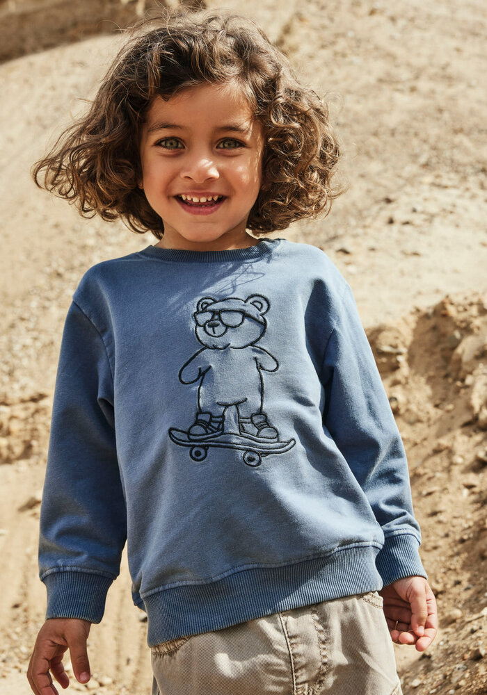 Name It NMMDALK LS NREG SWEAT UNB Vintage Indigo