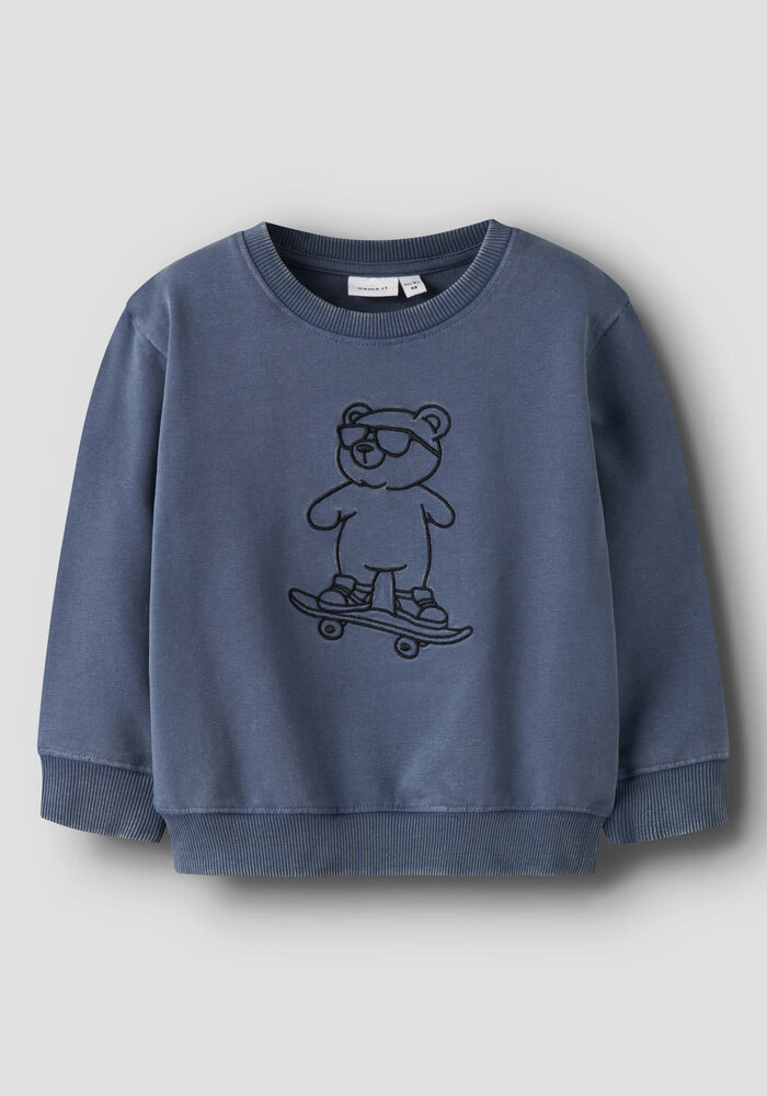 Name It NMMDALK LS NREG SWEAT UNB Vintage Indigo