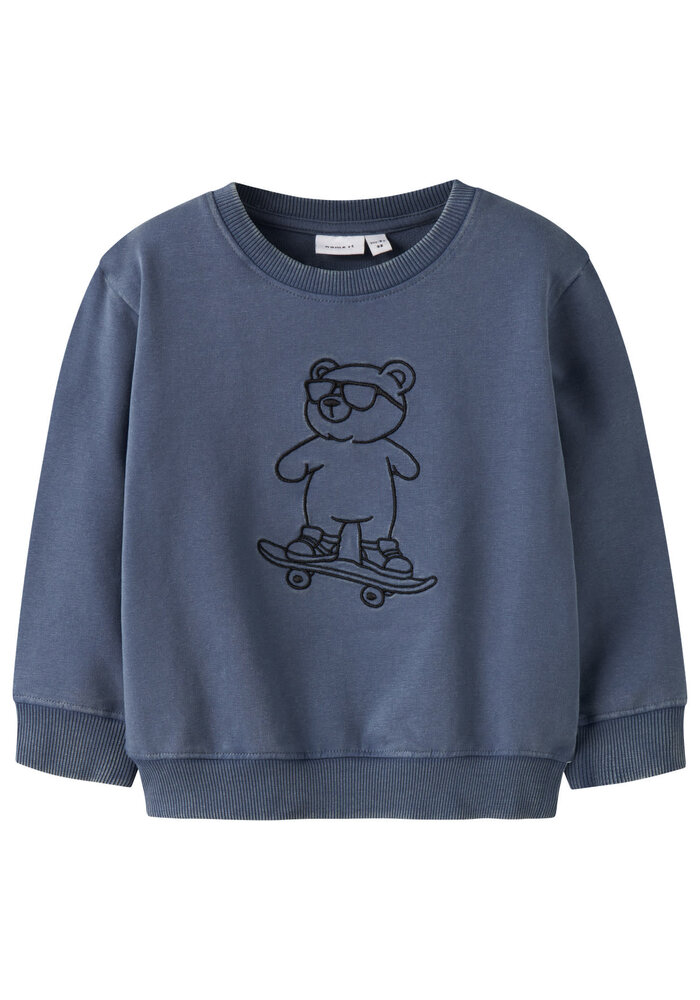 Name It NMMDALK LS NREG SWEAT UNB Vintage Indigo