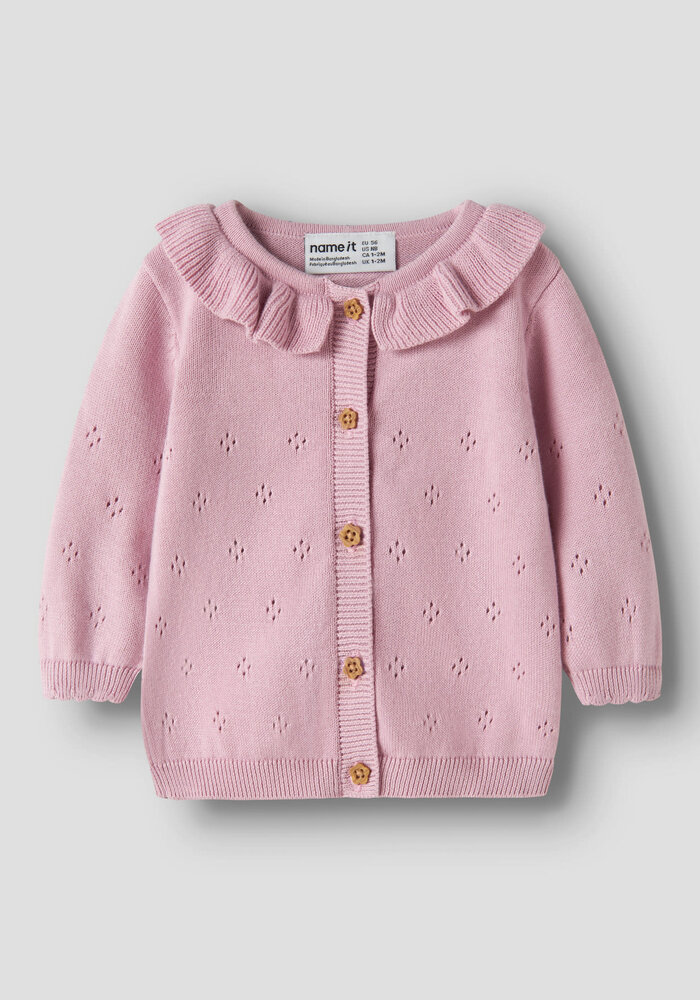 Name It NBFDIAME LS KNIT CARD Fragrant Lilac