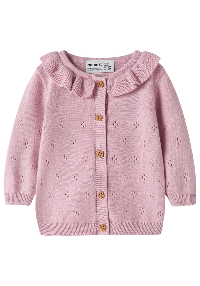 Name It NBFDIAME LS KNIT CARD Fragrant Lilac