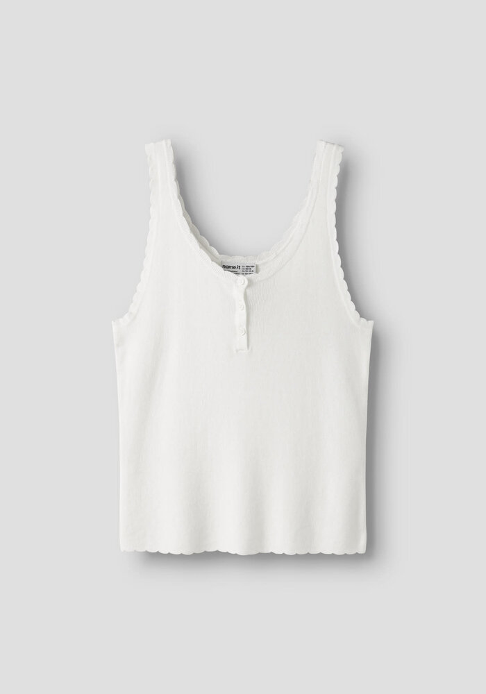 Name It NKFFILISA KNIT STRAP TOP Cloud Dancer