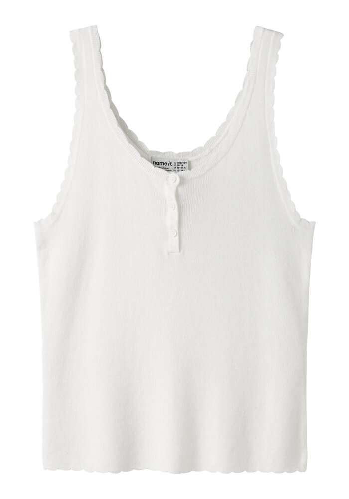 Name It NKFFILISA KNIT STRAP TOP Cloud Dancer