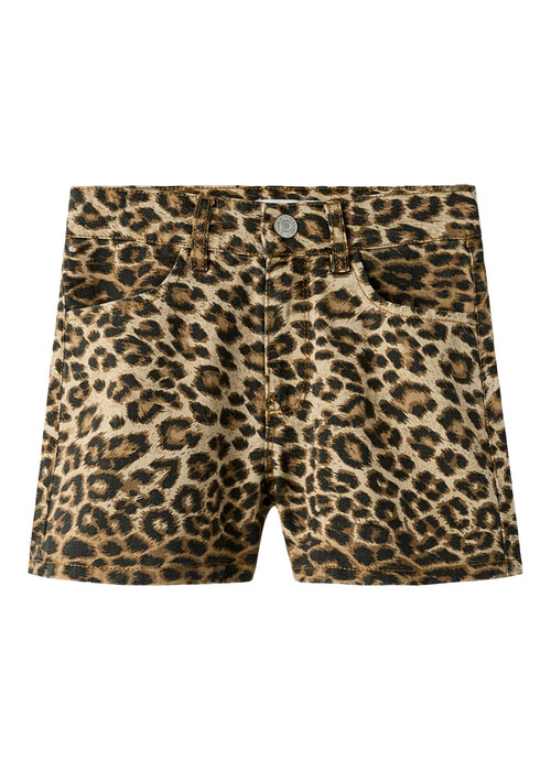 Name it Name It NKFROSE HW SHORTS 4444-TD NOOS Silver Mink LEOPARD