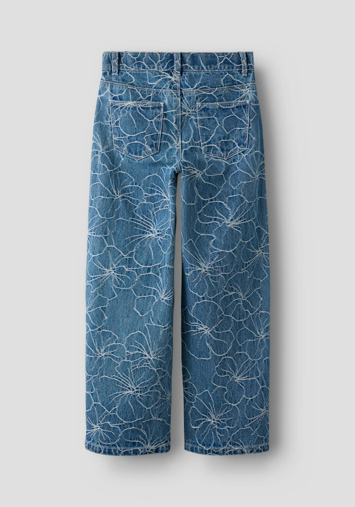 Name It NKFROSE WIDE JACQ JEANS 2928-JQ D Medium Blue Denim